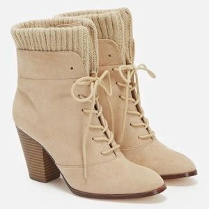 JustFab Heeled Lace Boots
